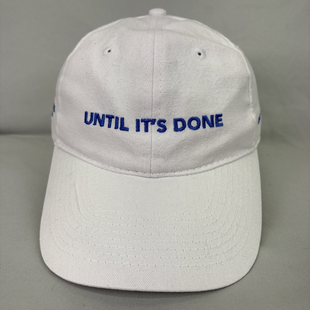 Cystic Fibrosis Foundation Hat Baseball Cap Unisex OSFM White Embroidered Logo